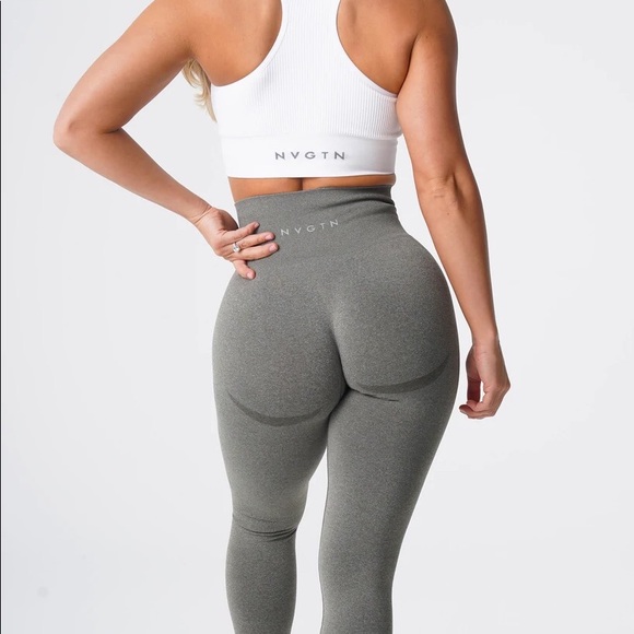 NVGTN Pants - •NVGTN• Seamless Contour Khaki Green Leggings